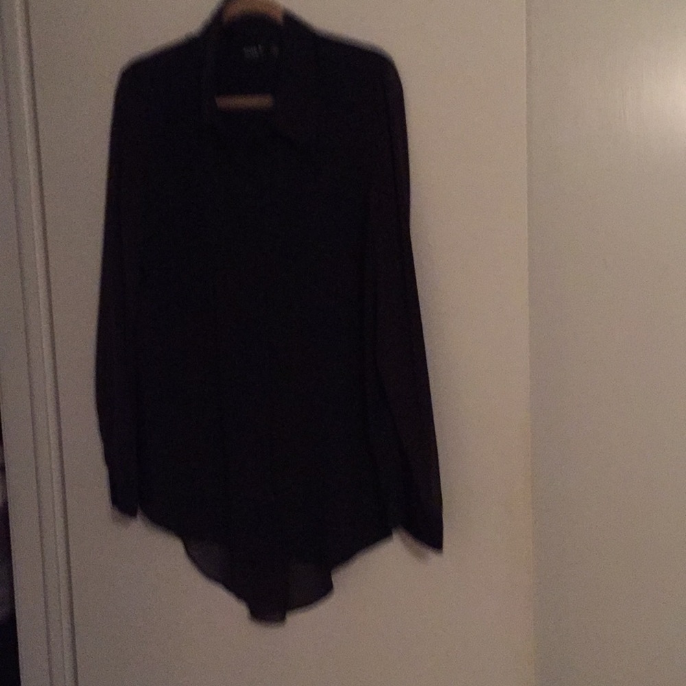 Black Sheer Blouse